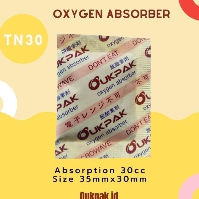 

OUKPAK Oxygen Absorber 30cc-40Pack Pengawet Makanan Oksigen Halal