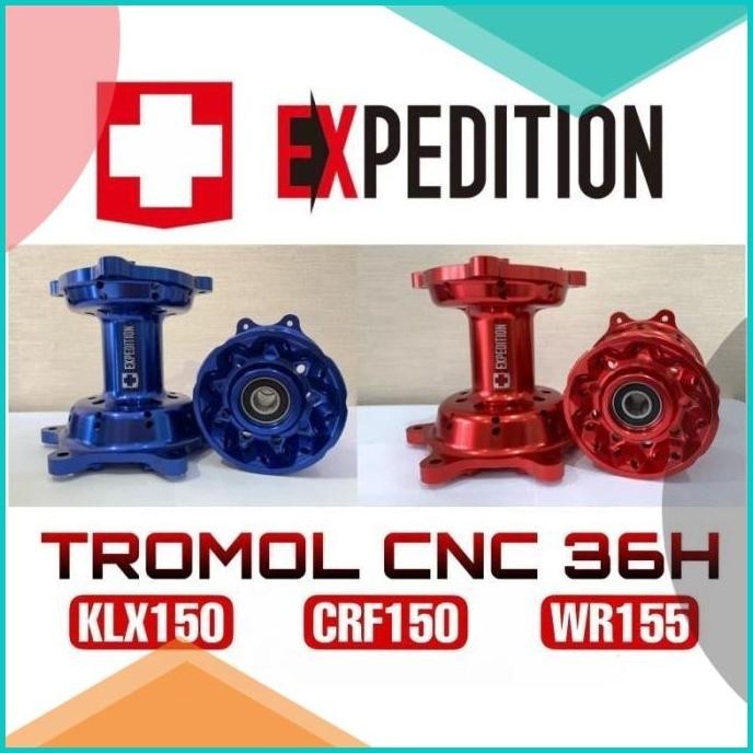 Tromol Expedition original full cnc tromol depan belakang  Wr klx Crf