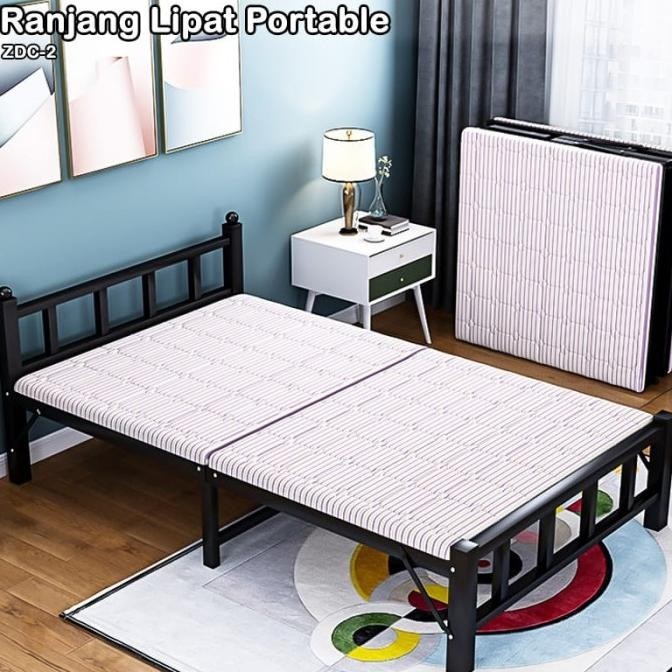 Portable Kasur Lipat Ranjang Kasur Lipat Folding Bed /Folding Bed Anggrek1120