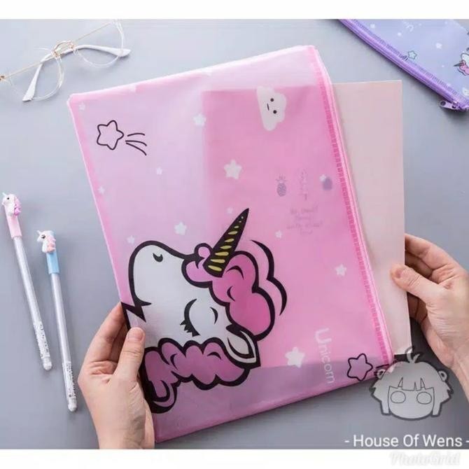 

New Bag File Unicorn A4 Pvc - Tempat File A4 Unicorn Berkualitas