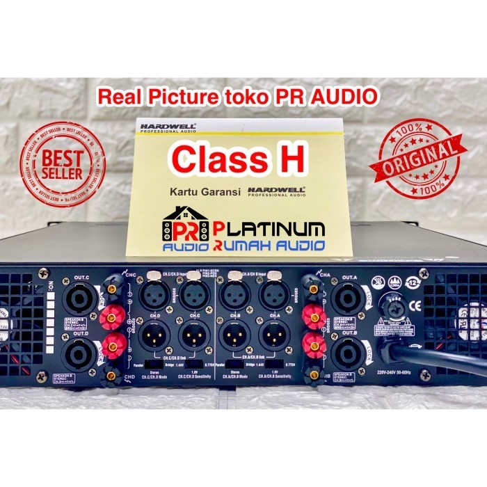 Power Amplifier Hardwell Dx 1004 / Dx1004 (Original) 4 Channel Class H