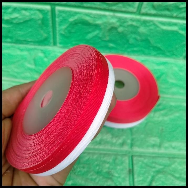 

TERMURAH PITA MERAH PUTIH 1/2 INC BAHAN KAIN 1 ROLL 25CM 17 AGUSTUS MERDEKA !!!!