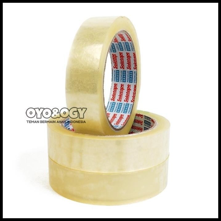 

GRATIS ONGKIR ISOLASI LAKBAN BENING SELOTIP OPP TAPE CLEAR SOLATAPE EKO 24MMX72 YARD !!!!