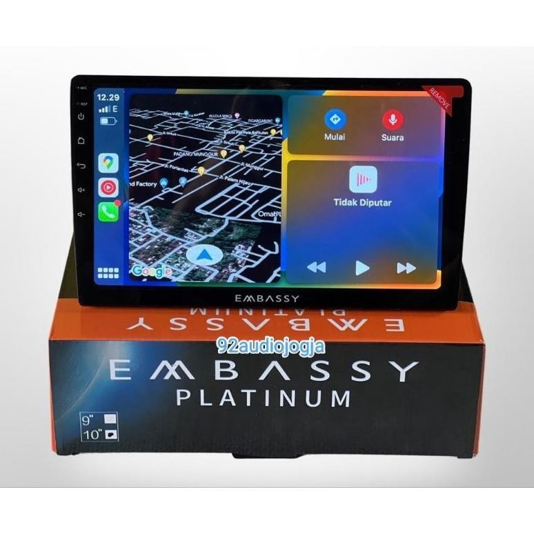 Barangmurahco Headunit Android 10 Inch Embassy Memory 2/32 Carplay Murah