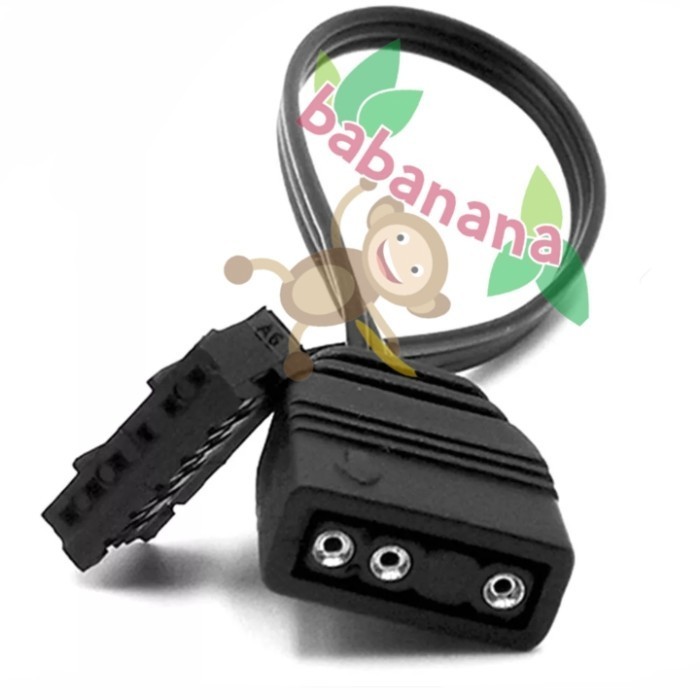 Kabel converter rgb 5v 3 pin to 6 pin adapter converter led konektor