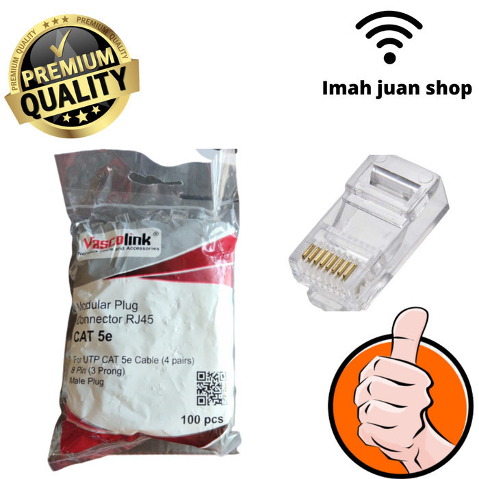 KONEKTOR RJ45 CAT5 VASCOLINK 100 PCS