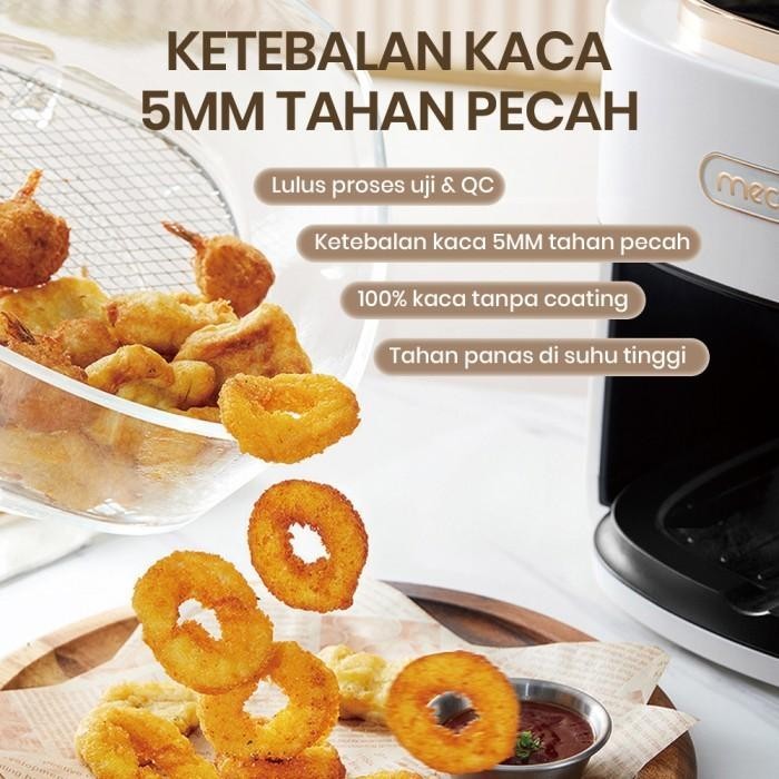 Mecoo Transparan Digital Air Fryer Air-Fryer Airfryer Kapasitas 5L 5-L