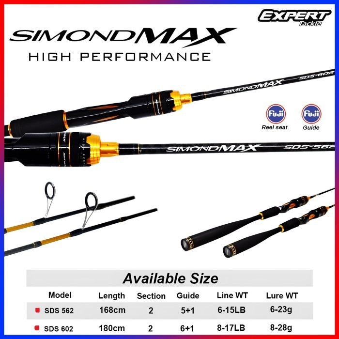 Joran Rod Expert Graphite Simondmax SDS562 SDS602 SPINNING