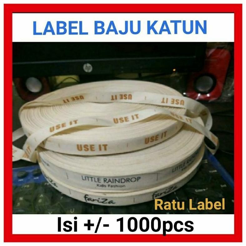 

Galuhferdian552 Label Baju Custom Katun Sablon 1,3Cm 2Cm 3,3Cm 100 Meter Lebel Baju Krem Hitam Murah
