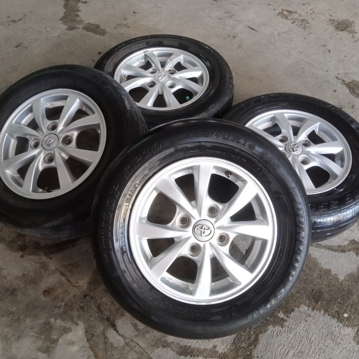 VELG BEKAS MOBIL OEM AVANZA RING 14 + BAN BONUS