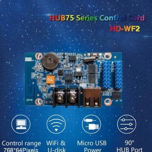 (ARTT) HD-WF2 CONTROLLER LED HUIDU WIFI RGB FULL COLOR HD BUKAN WF1 HDWF2