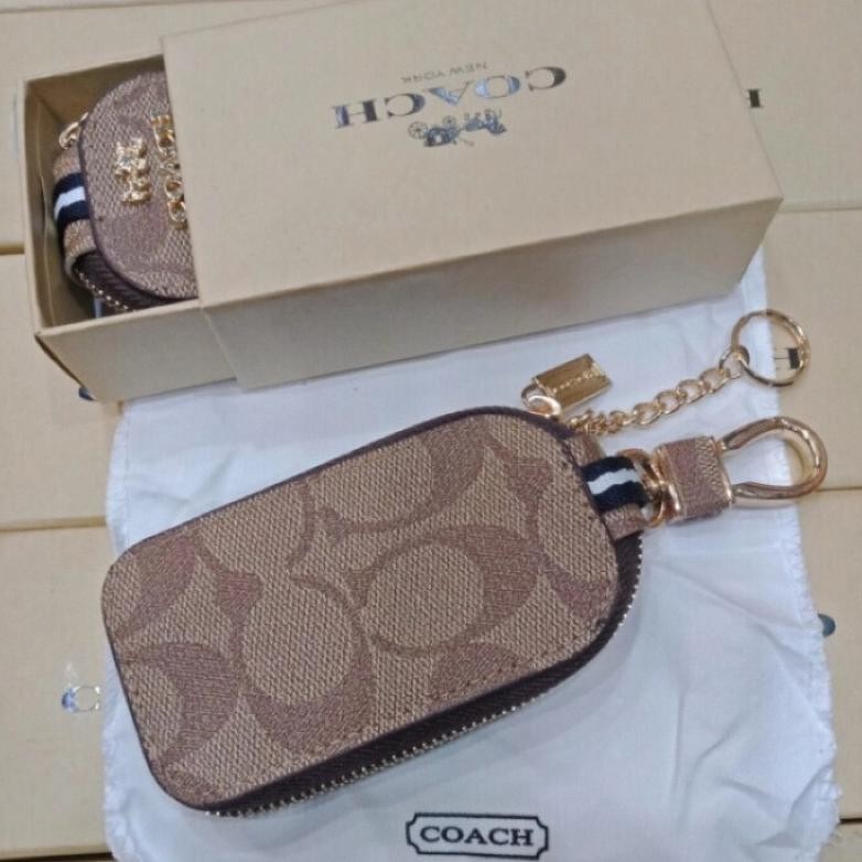 CR - Dompet gantungan kunci stnk mobil dan motor COACH transparan import TERLARIS