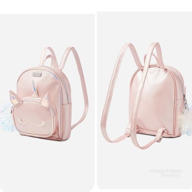 Terbaru Justice Pompom Unicorn Mini Backpack - Tas Backpack Justice Original