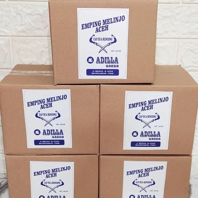 

Emping Aceh Super Tipis Adilla 500gr Kemasan Dus Karton SM88