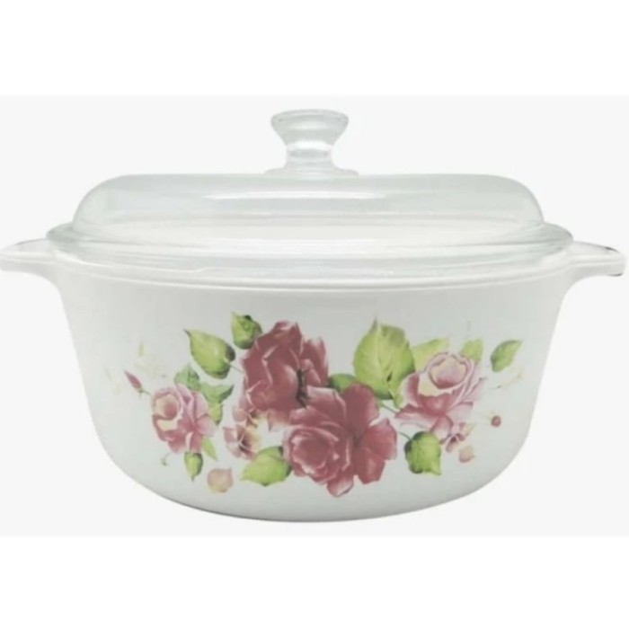 Panci Masak Pot Kaca Luminarc Vitro Blooming Amber Casserole 1,5 Liter