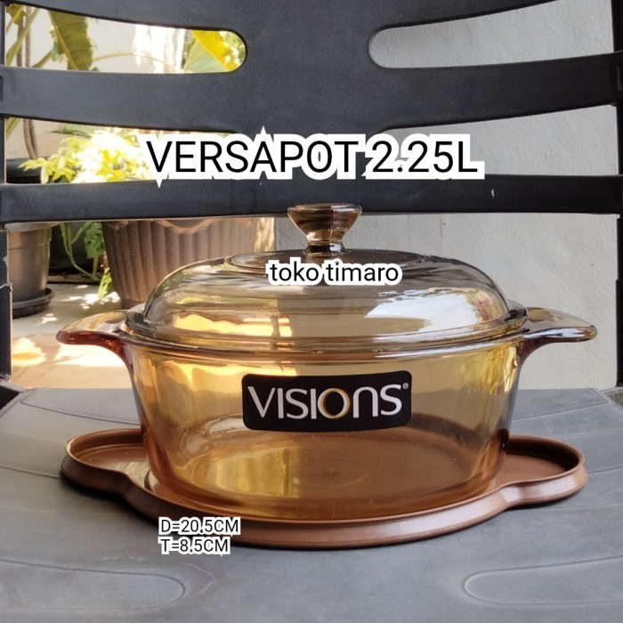 Visions Panci Kaca Versapot 2.25L