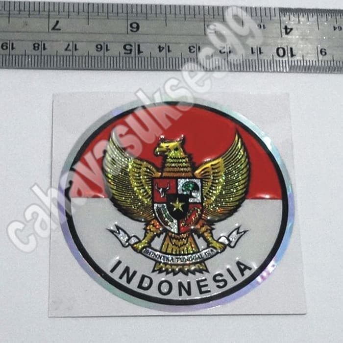 

TERLARIS Sticker Timbul Bendera Merah Putih Garuda Indonesia Stiker Emblem 7cm