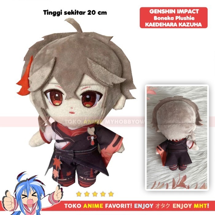 Boneka Anime Karakter Kaedehara Kazuha Plushie Doll