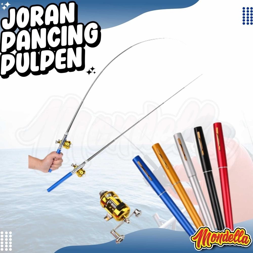 fx-4 Alat Pancing Mini Joran Pancing Pena Mini Joran Reel Pancing Satu Set Mini Fishing Rod Pena Por