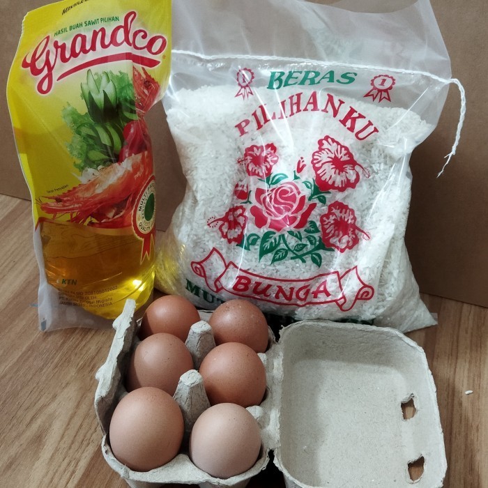 

paket sembako dan telur