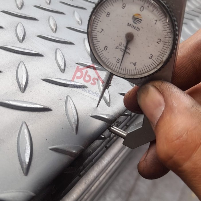 Plat Bordes Besi Asli (Bawah Rata) 1.6Mm 1.8Mm 2Mm 2.3Mm 3Mm 4 5 6Mm