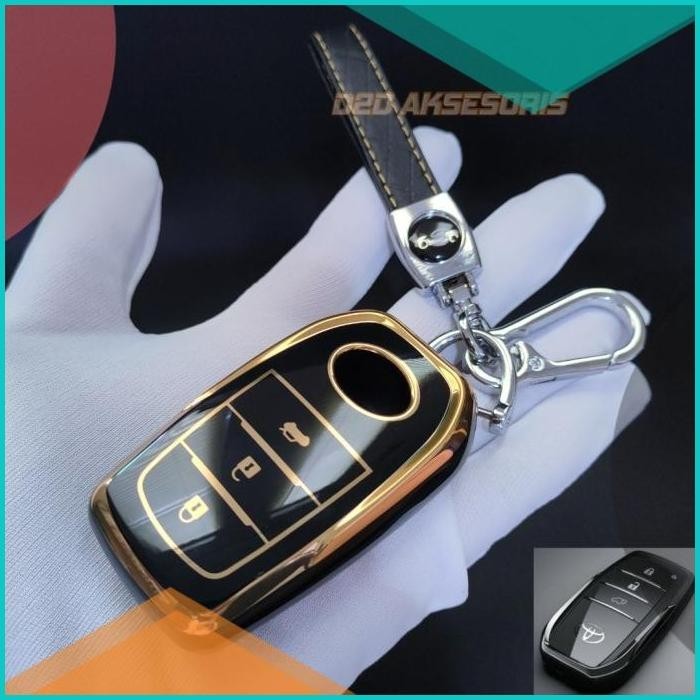 GANTUNGAN KUNCI/SARUNG REMOT KEYLESS MOBIL TOYOTA INNOVA ZENIX SILIKON