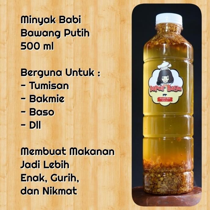 

Minyak Babi/ Minyak Babi Bawang Putih 500ml