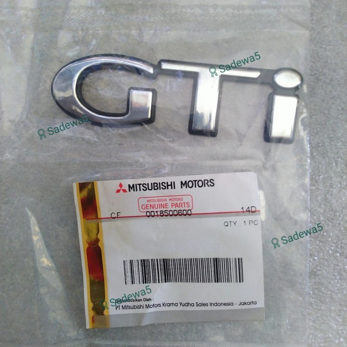 Emblem Logo Bagasi Mark Gti Mitsubishi Lancer Gti