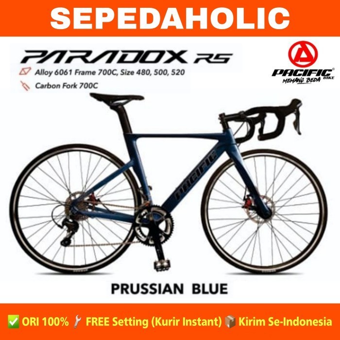 Sepeda Roadbike PACIFIC PARADOX RS 700C Balap Shimano Tiagra