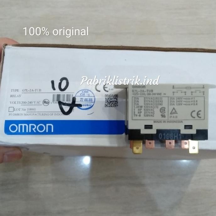 Relay G7L 2A Tub 25A Coil 220V Ac Omron Original Spare Part Ac Daikin