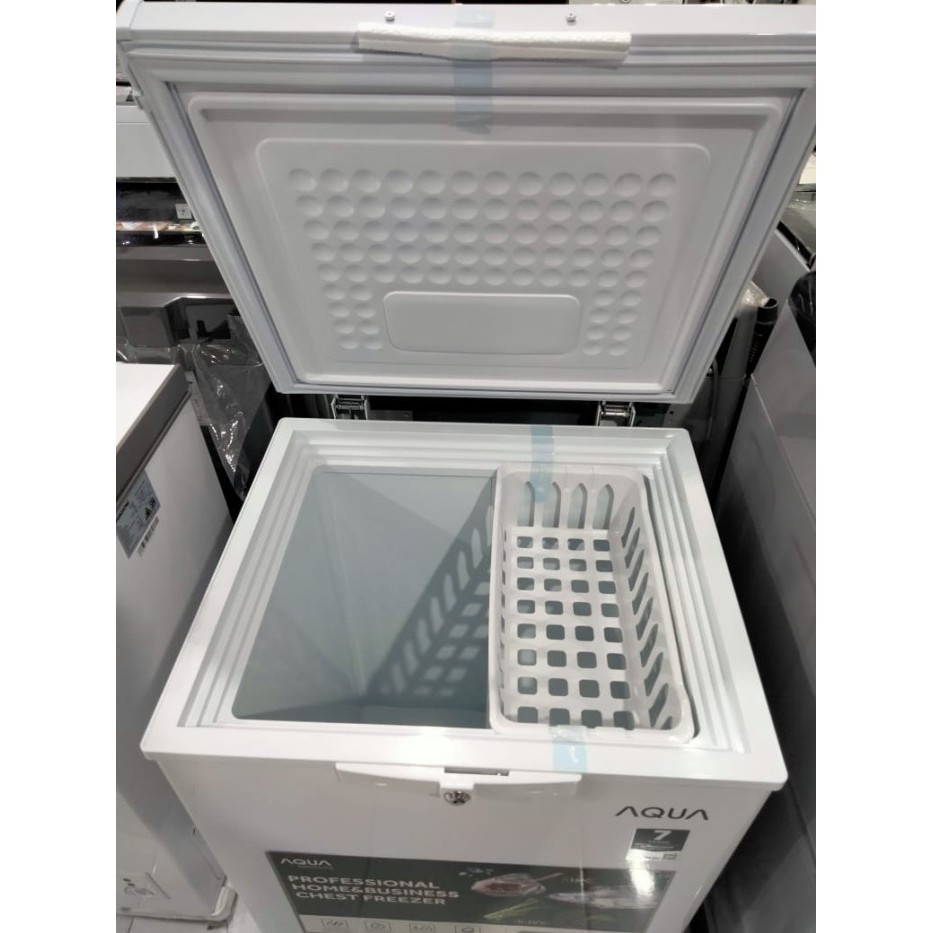 CHEST FREEZER BOX AQUA AQF 100GC 104 LITER KHUSUS BOGOR