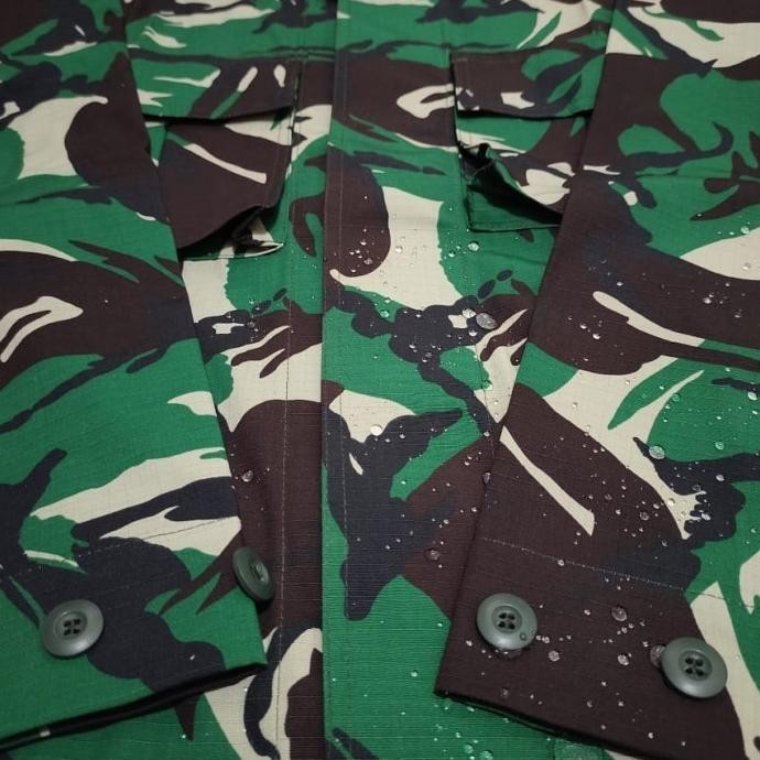 Baju Pdl Loreng Tni Ad Jatah Bahan Sritex Nano Anti Air,Kualitas Super