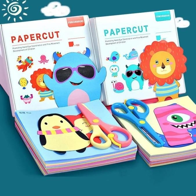 

Furonangel Origami Papercut 100lembar Mainan Belajar Menggunting