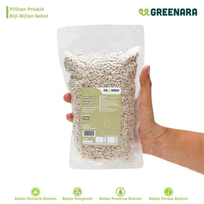 

Andan Greenara Lightly Salted Roasted Sunflower Seed 500Gr / Kuaci Panggang