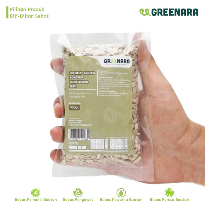

Andan Greenara Lightly Salted Roasted Sunflower Seed 100Gr/ Kuaci Panggang