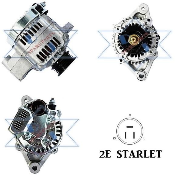 Dinamo Ampere Toyota Alternator 2E Starlet Bulat