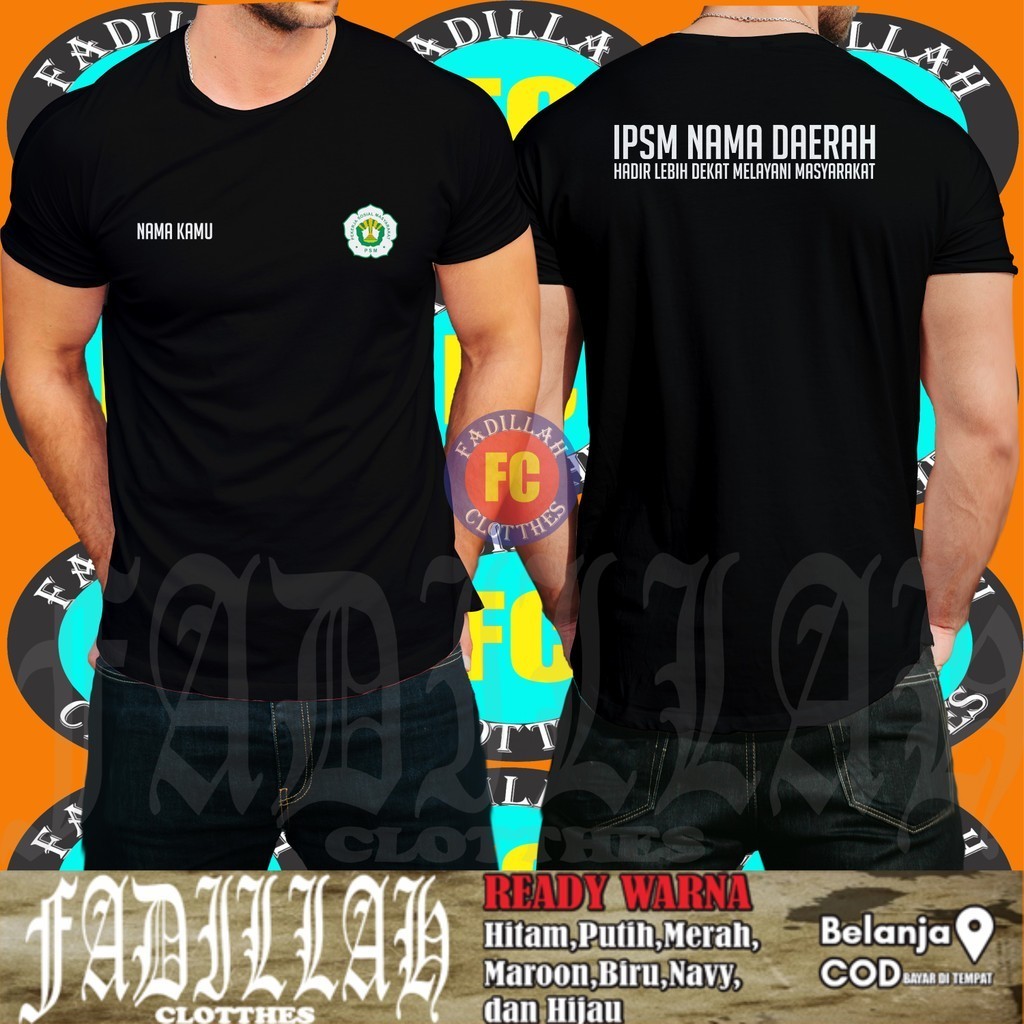 Baju Kaos IPSM Ikatan Pekerja Sosial Masyarakat Gratis Nama dan Nama Daerah Kamu DB Kaos Distro