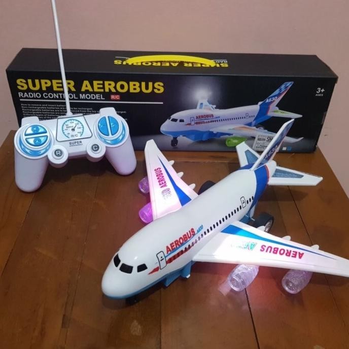 Mainan anak remot control pesawat terbang / Rc pesawat aerobus