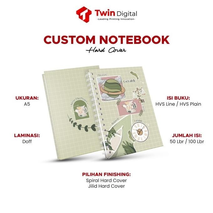 

Custom Notebook Hard Cover Tema Personality Buku Catatan - Paperbook