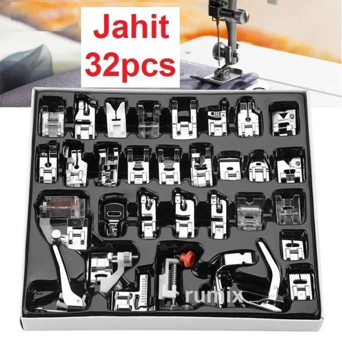 Sepatu Jahit 32pcs Mesin Jahit Kit Lengkap Set Menjahit 32 pcs Sewing