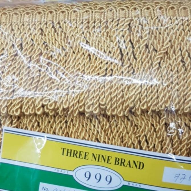 renda rumbai kepang emas