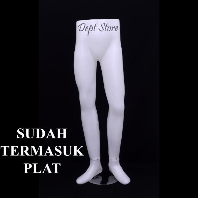 Manekin Kaki Cowok Bening | Patung Kaki Pria Plastik | Patung Celana