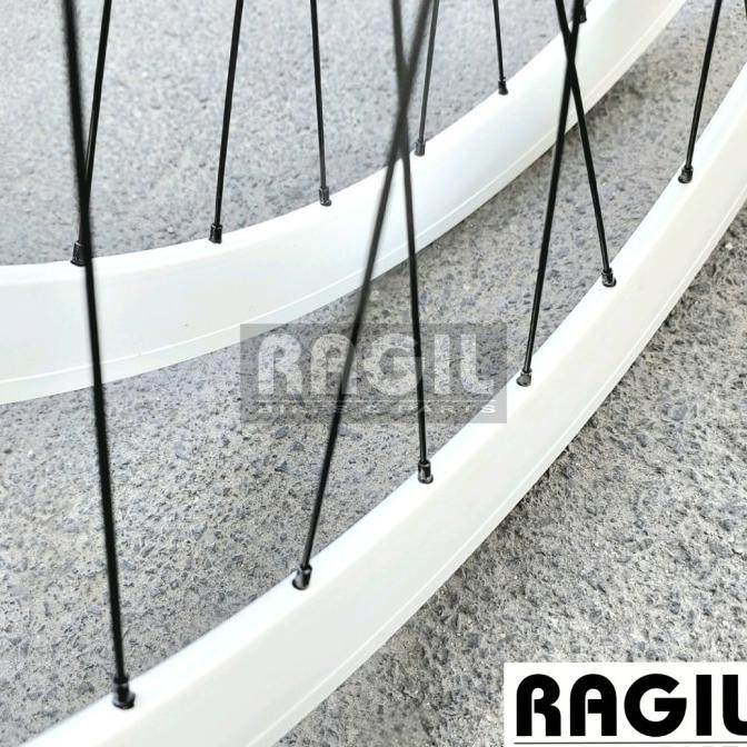 Wheelset Sepeda 700C Lespo 4 Cm Velg Rim Hub Fixie Balap 36 Hole 36H