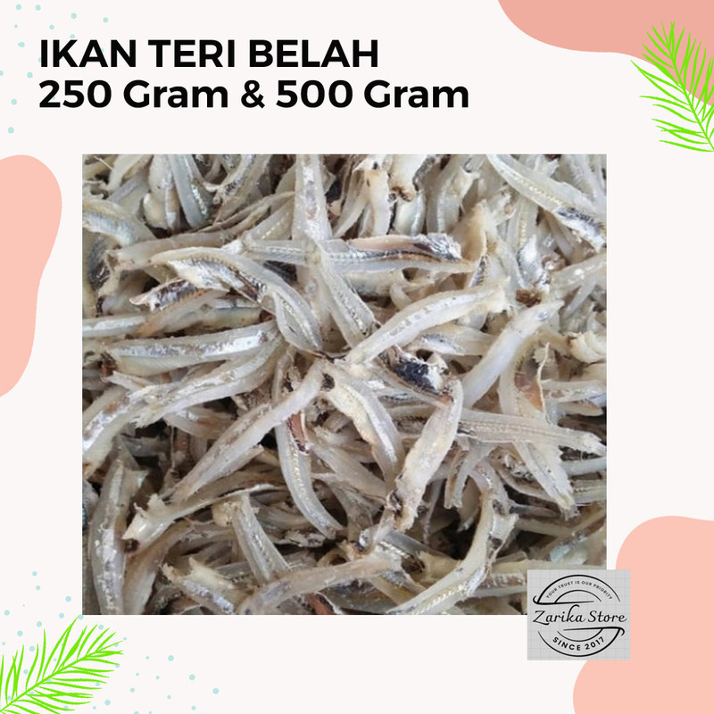 

Ikan Asin Teri Belah 250 gram / 500 gram / Teri Jengki Belah