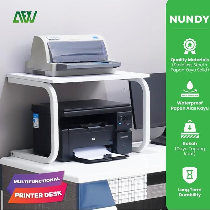 

NUNDY Printer Desk / Meja Printer Susun Multifungsi - AFW PR01