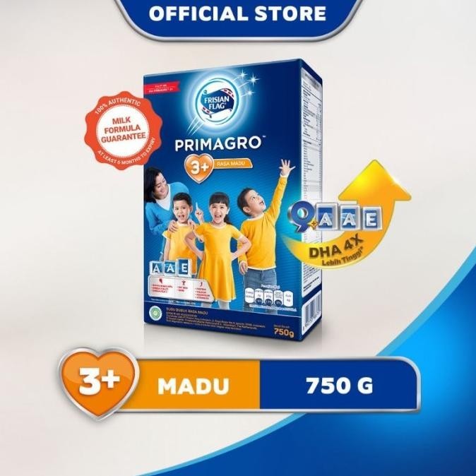 

Frisian Flag Primagro 3+ Susu Formula Anak Cokelat Madu Vanila 750g LA