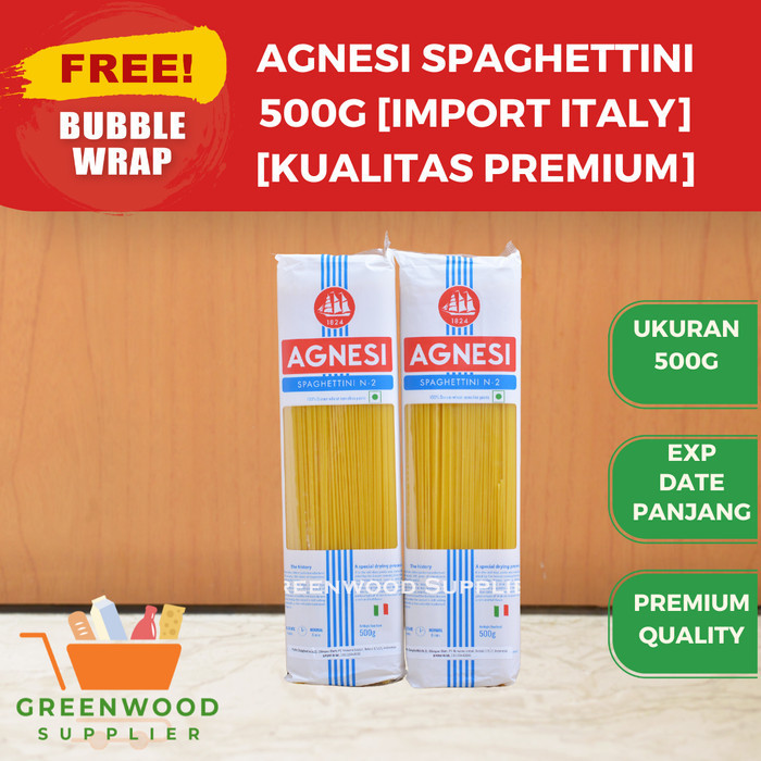 

Brom [Tipis] Agnesi Pasta Spaghettini 500G - Import Italy