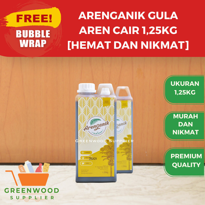 

Brom Arenganik Gula Aren Cair / Palm Sugar - 1,25Kg