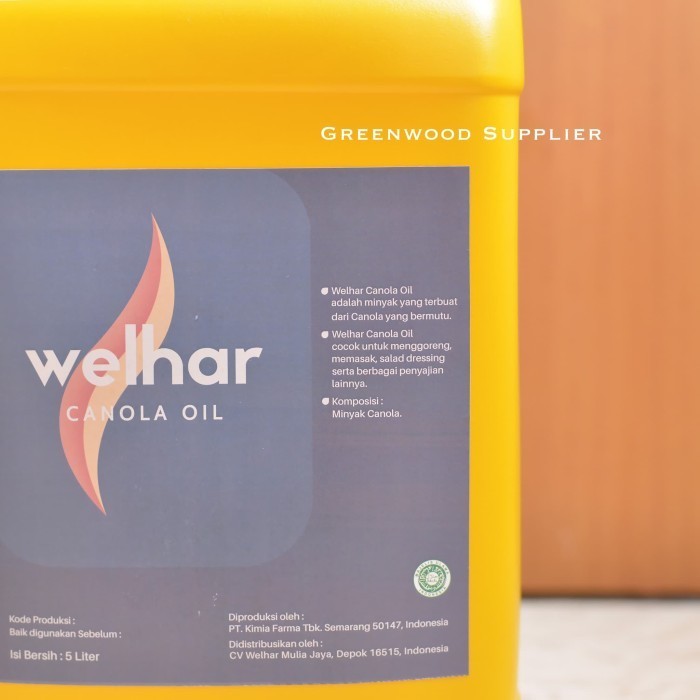 

Brom Canola Oil / Minyak Canola 5Lt - Welhar Brand (Premium)