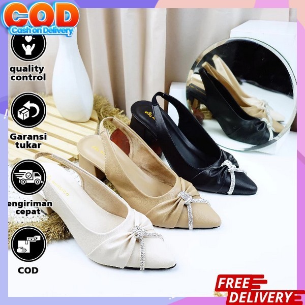 Hai Hels Bridesmaids Hay Hils High Hyel Perempuan Tertutup High Heels Wanita Kekinian Higheels Cewek